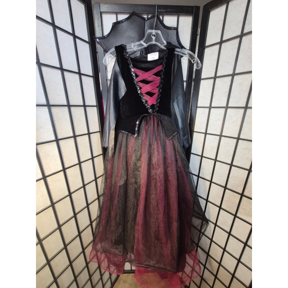 Dracula's Darling Girls Vampiress Gothic Dress Costume XL 14/16 Black Red